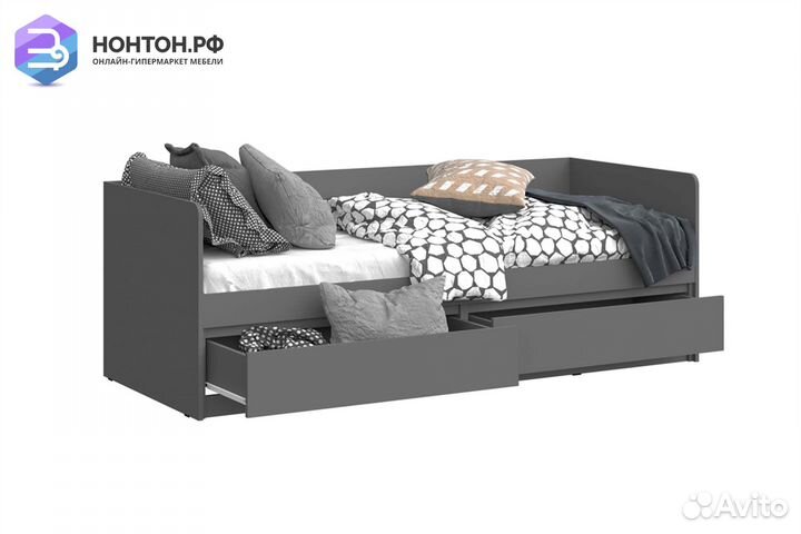 Кровать Челси 0.8 м графит