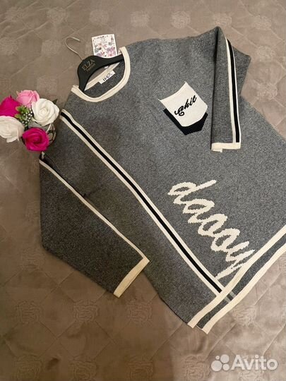 Костюм женский теплый трикотажный брючный