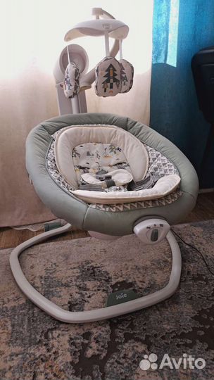 Детские электронные качели joie serine swivel