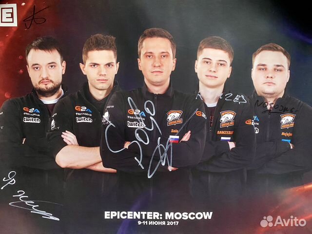 Автографы команды Virtus Pro, dota 2