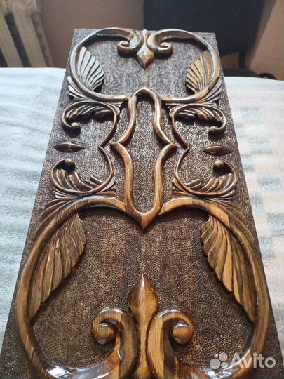 Нарды ручной работы со стеклом