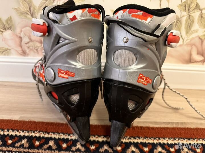 Коньки ролики 2 в 1, размер 33 36