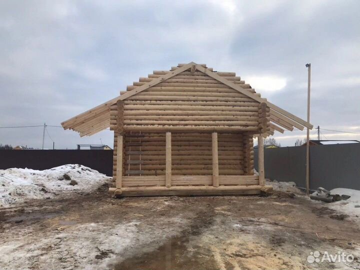 Сруб в чашу 6х5+2