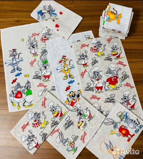 Кухонные полотенца лён