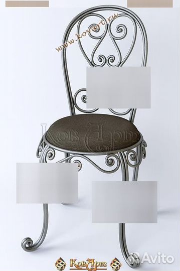 Стул кованый садовый в Москве. арт: Z792