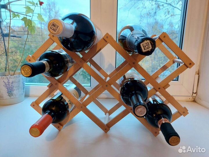 Подставка под вино и шампанское из бука