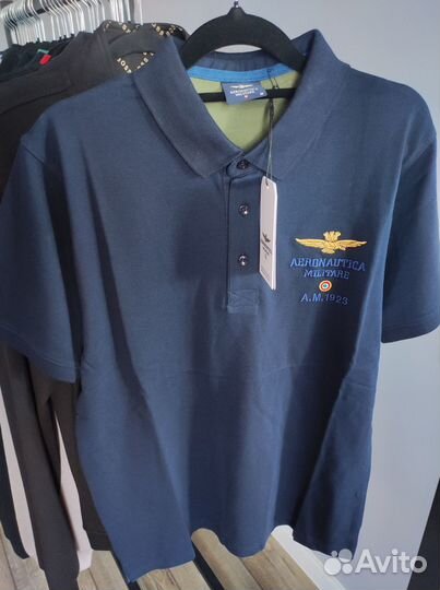 Поло мужское Aeronautica M,L,2XL,3XL