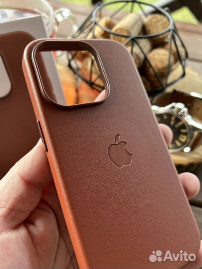 Чехол iPhone 14 Pro Кожаный