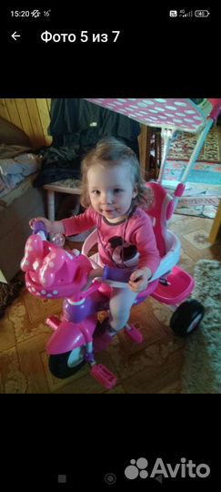 Детский велосипед музыкальный