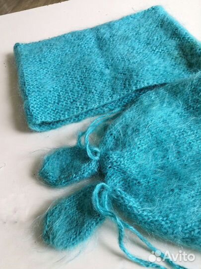 Шапка и снуд из мохера