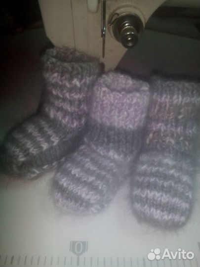 Пинетки из пуха кролика