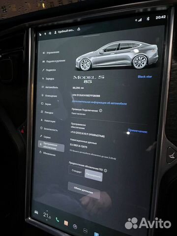 Tesla Model S AT, 2014, 58 000 км объявление продам
