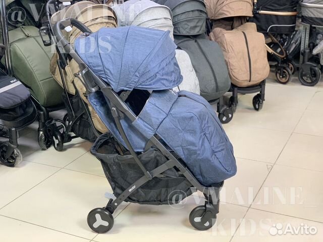 Детская прогулочная коляска с механической спинкой