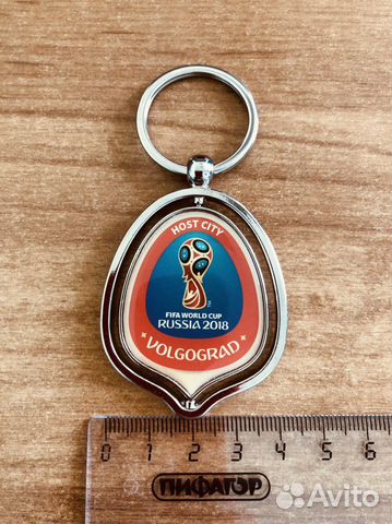 Брелок с оригинальной символикой чм 2018