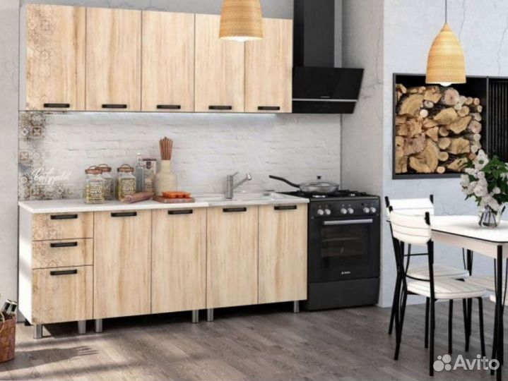 Кухня 2 метра Bon Apetit клен Цена за всю кухню