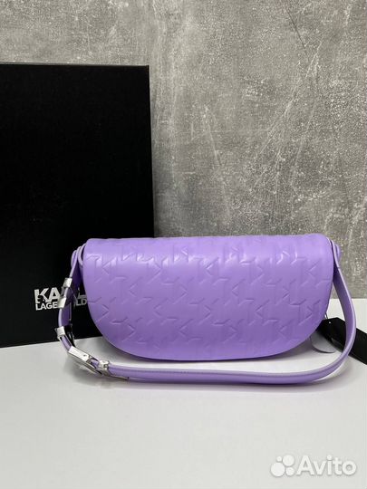 Новая женская сумка Karl Lagerfeld Swing сиреневая