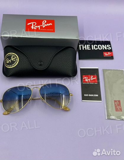 Ray Ban авиаторы 3025 Солнцезащитные очки