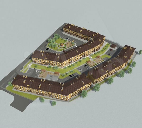 1-к. квартира, 42,9 м², 4/4 эт.