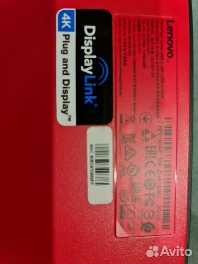 Докстанция lenovo ThinkPad