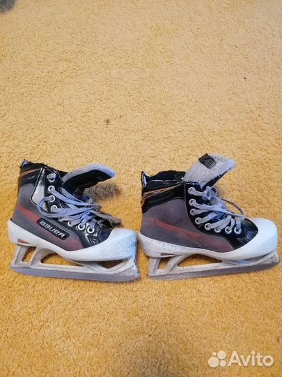 Коньки вратарские детские б/у