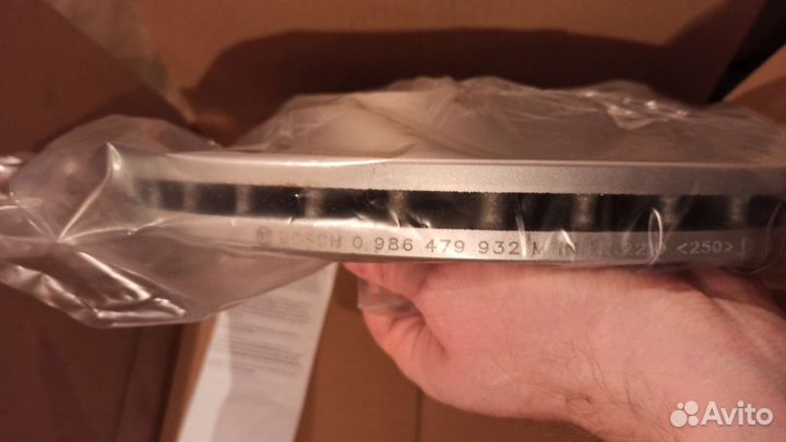 Тормозные диски Bosch 312 мм для Golf 6, 7,Audi A3