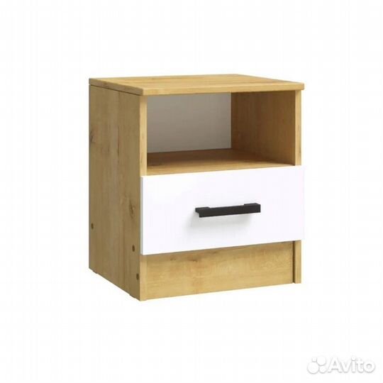 Тумба прикроватная эко Дуб вотан /Белый