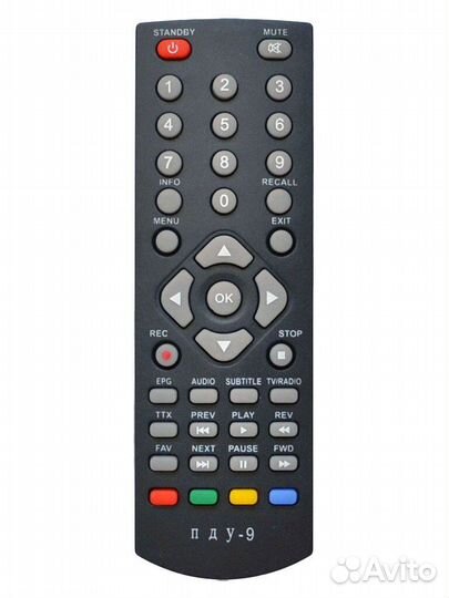 Пульт для Oriel пду-9 DVB-T2