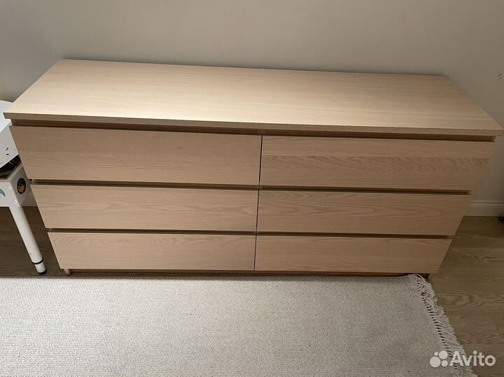 Комод IKEA мальм 6 ящиков 160 см