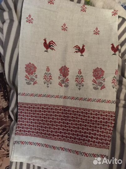 Скатерть льняная новая