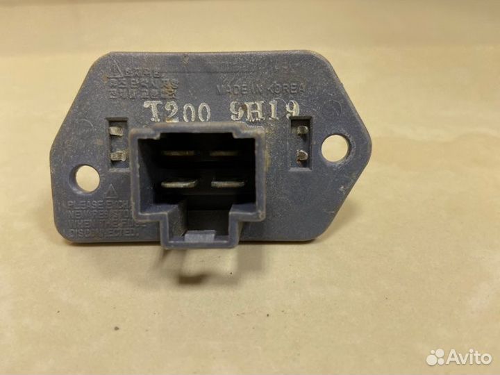 Резистор печки Chevrolet Aveo T255 B12D1 2009