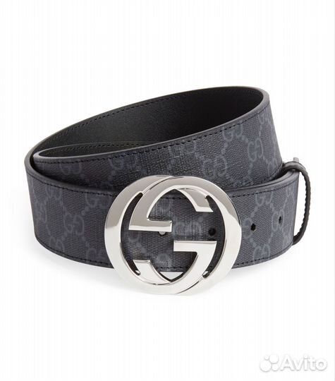 GG Supreme Black And Grey Belt