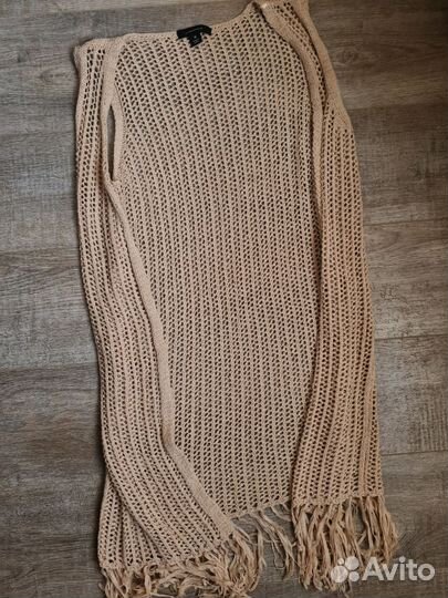 Бохо накидка безрукавка