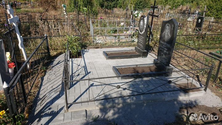 Благоустройство захоронения реставрация портрета