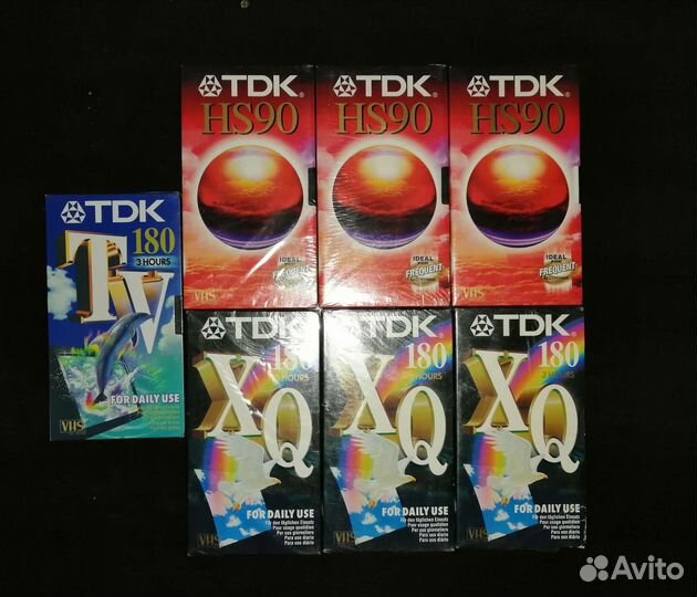 Видеокассеты новые TDK 180
