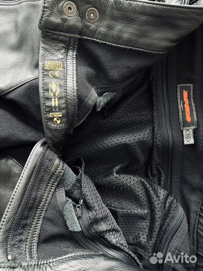 Брюки кожаные мотоэкип spidi