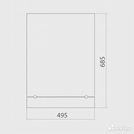Зеркало mixline Люкс 495*685 525016 Хром