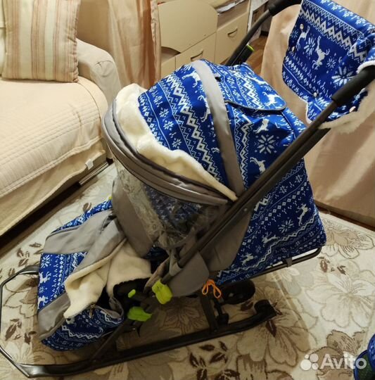 Детские санки коляска бу