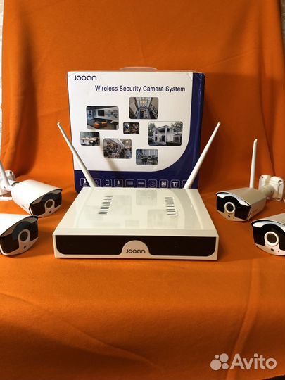 Видеонаблюдение Wi-Fi ресивер и 4 IP камеры