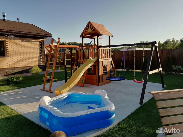 Детские деревянные площадки для дачи