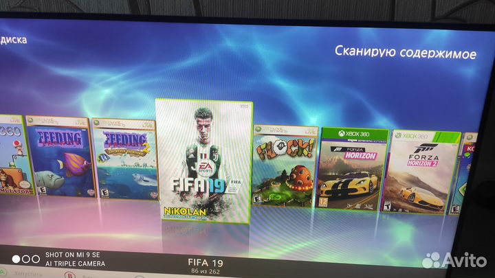 Xbox 360, прошитая freeboot,2 джойстика 260 игр