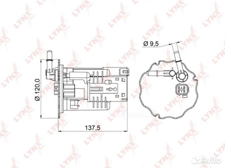 Lynxauto LF-967M Фильтр топливный