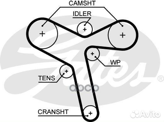 Комплект ремня грм Mitsubishi pajero sport II