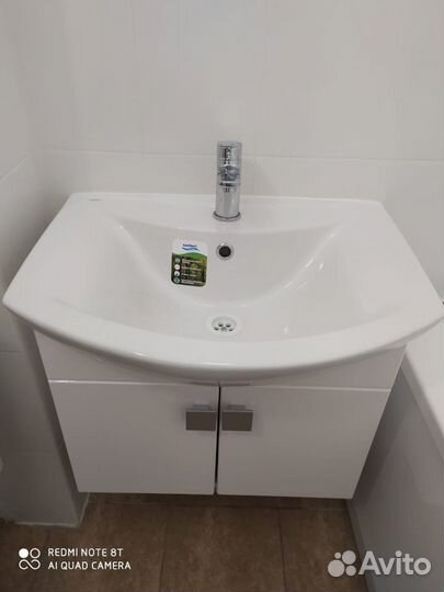 Тумба раковина комплект для ванной новый инсталяци