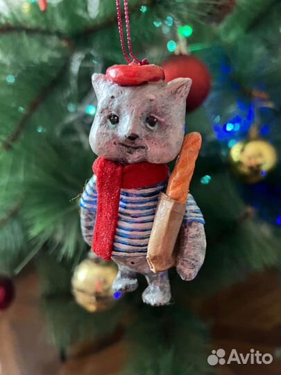 Ватные елочные игрушки в стиле СССР