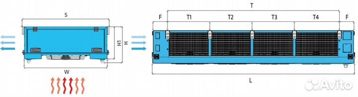 Воздухоохладитель 36,3 кВт FrigoCool EDD 45.81.8