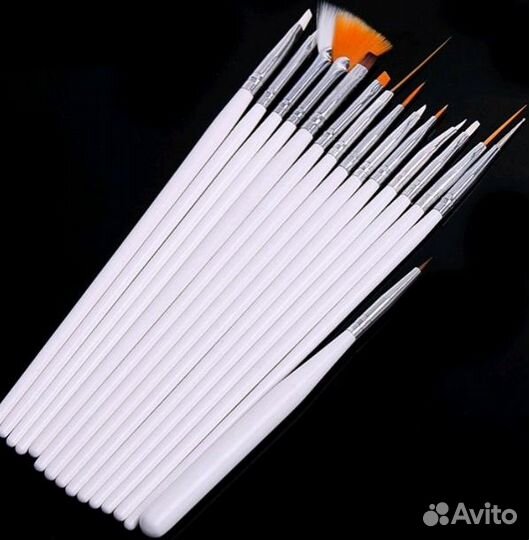 Набор кистей для дизайна ногтей