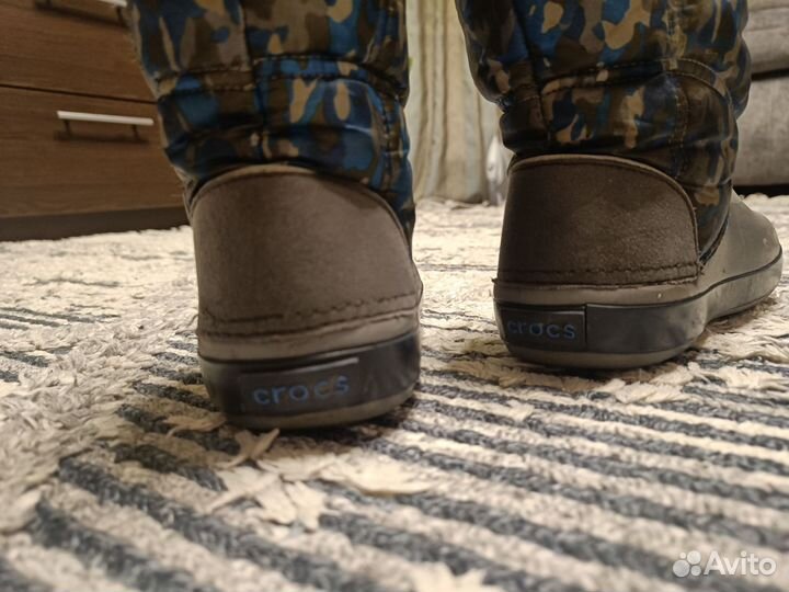 Сапожки для мальчика демисезонные Crocs размер C13