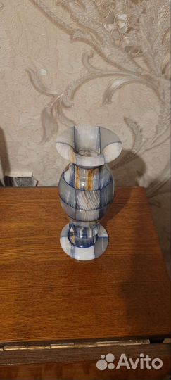 Ваза для цветов натуральный камень