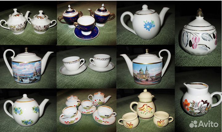 Фарфор керамика СССР чайный набор №7