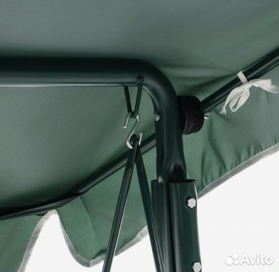 Качели садовые зелёные/красные, 175 х 150 х 120см